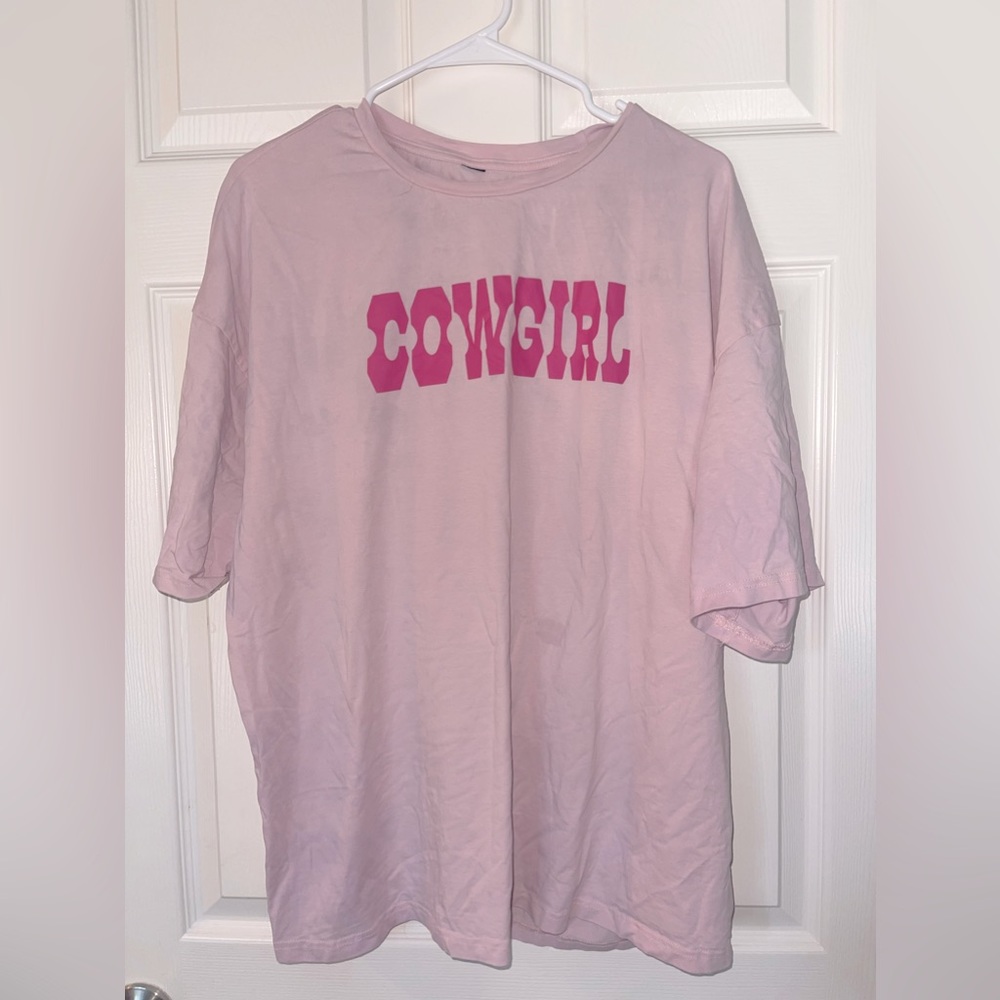 Pink cowgirl t shirt